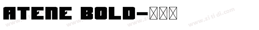 Atene Bold字体转换